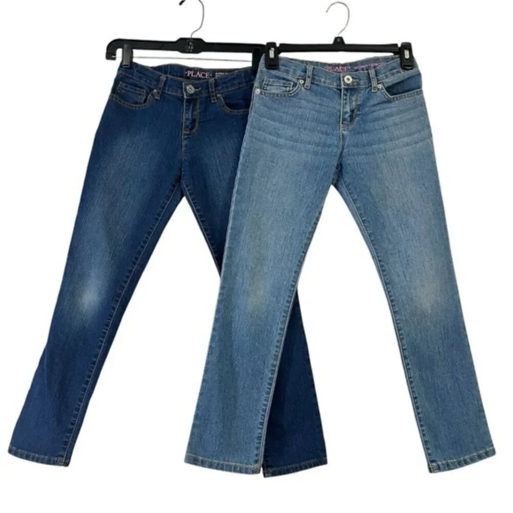Childrens Place Bundle of 2 Skinny Girls Denim Jeans Size 10